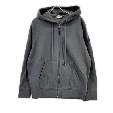 モンクレール 23年製 FELPA APERTA CON CAPPUCCIO ジップアップパーカー C