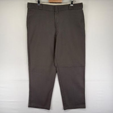 古着 ディッキーズ Dickies パンツ ワークパンツ チノパン スラックス 874 ジッパーフライ ストレート W40 L32 グレー系 メンズ