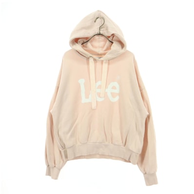 Lee リー earth music&ecology アースミュージックアンドエコロジー コラボ 長袖 スウェットパーカー F ピンク