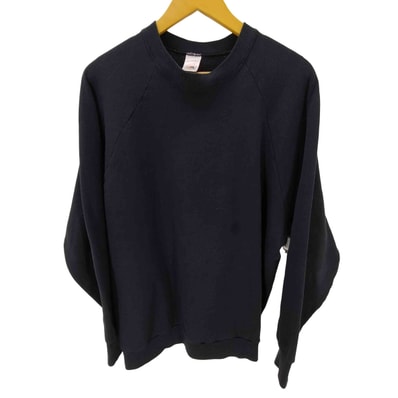 90S USA製 コットン ポリ ラグランスリーブ ブランク スウェット【1140461981391】