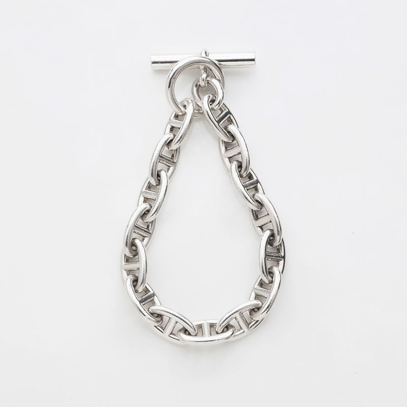 エルメス HERMES シェーヌダンクル 925 15コマ GM ブレスレット【中古】