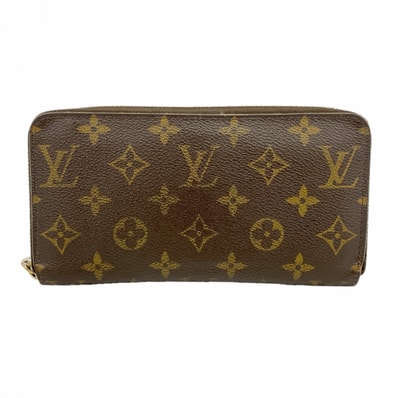 【6dd4982】ルイヴィトン 長財布 モノグラム ジッピーウォレット M60017 ブラウン【中古】メンズ レディース ユニセックス