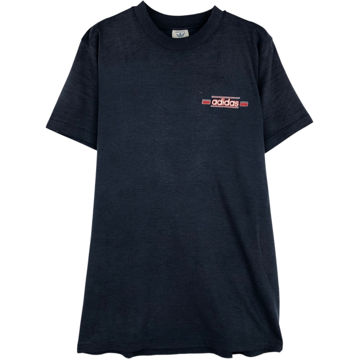 古着 80年代 アディダス adidas トレフォイルロゴ ロゴプリントTシャツ USA製 メンズM相当 ヴィンテージ/eaa640753