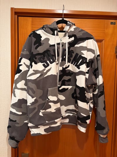 Supreme Arc Thermal Lined Zip Up Hooded Sweatshirt "Snow Camo"