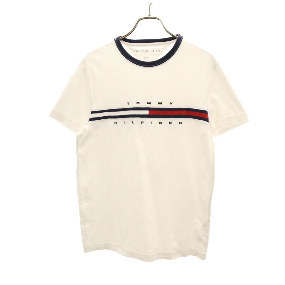 TOMMY HILFIGER トミーヒルフィガー 半袖 Tシャツ XS ホワイト