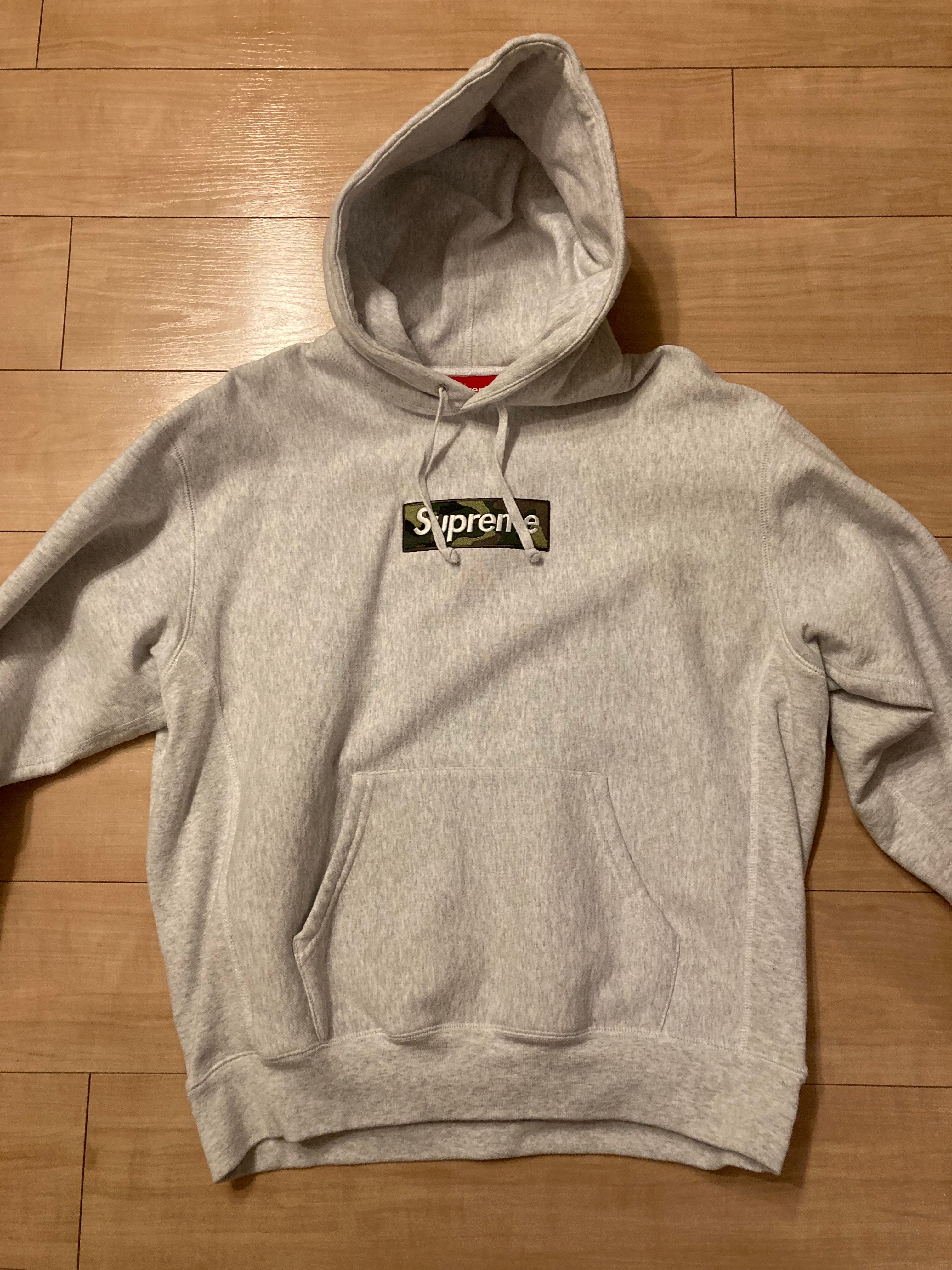 Supreme Box Logo Hooded Sweatshirt "Ash Grey" (23FW)