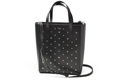 ジミーチュウ トートバッグ JIMMY CHOO BRIA TOTE N/S ブリア トート レザー ブラック レディース【中古】