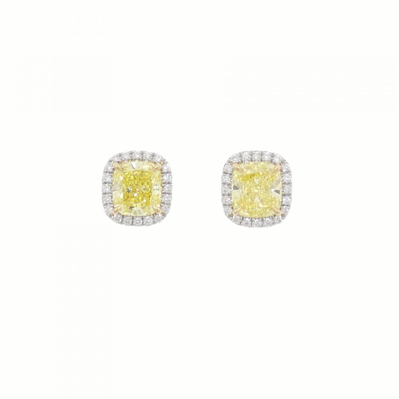 ティファニー ソレスト ピアス 2.25CT FIY VS1-VS2