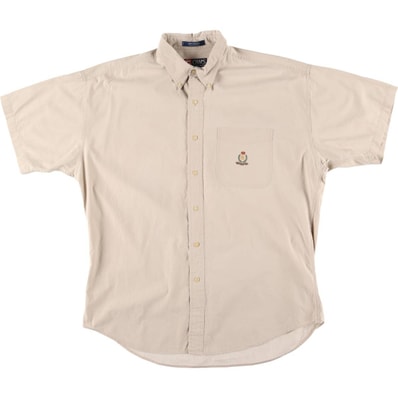 古着 90年代 ラルフローレン Ralph Lauren CHAPS チャップス 半袖 ボタンダウンシャツ メンズXXL相当/eaa534576