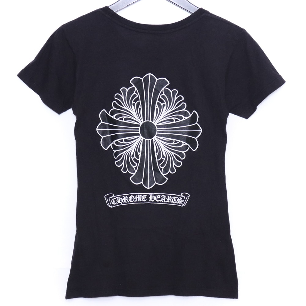 CHROME HEARTS レディース CHプラス スクロールロゴプリント Tシャツ