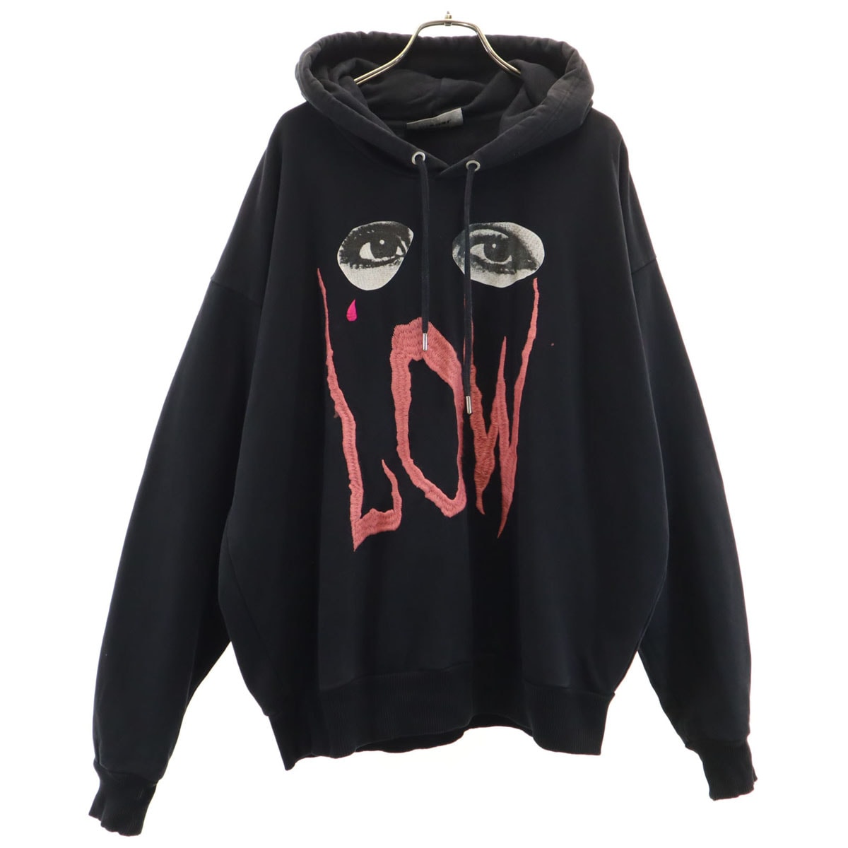 DIESEL ディーゼル 長袖 スウェットパーカー XL 黒 プルオーバー