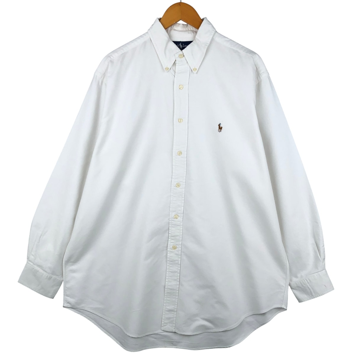 古着 ラルフローレン Ralph Lauren YARMOUTH 長袖 ボタンダウンシャツ メンズL相当/eaa598142