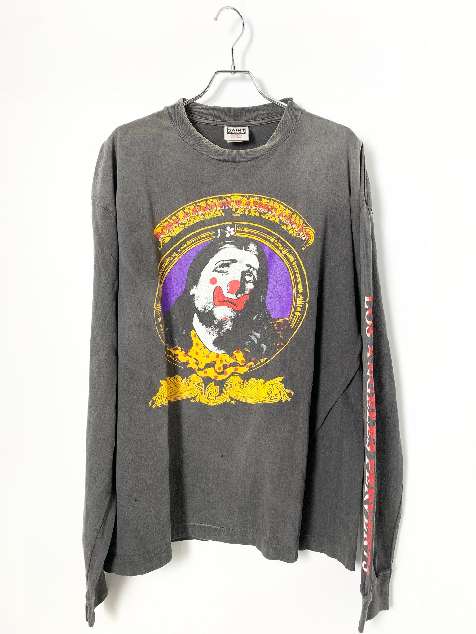 SAINT Mxxxxxx x Born x Raised BR_LS Tee_Born Saint "Black"