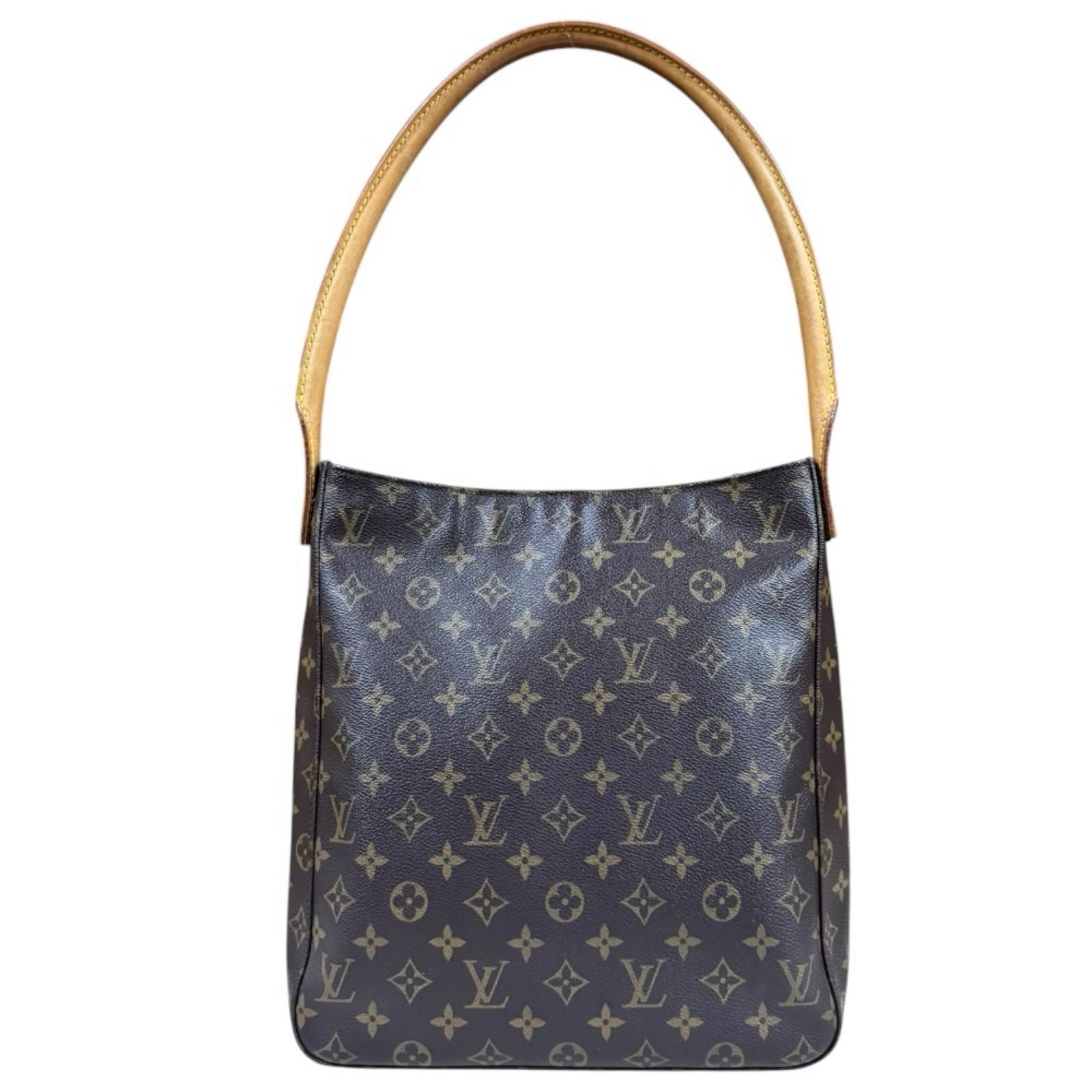 ルイヴィトン ルーピングGM モノグラム ショルダーバッグ モノグラムキャンバス M51145 ブラウン レディース LOUIS VUITTON  中古