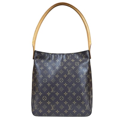 ルイヴィトン ルーピングGM モノグラム ショルダーバッグ モノグラムキャンバス M51145 ブラウン レディース LOUIS VUITTON 中古
