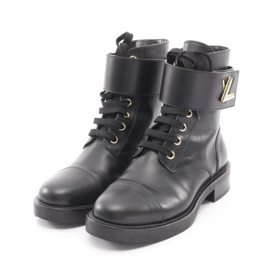 ルイ・ヴィトン LOUIS VUITTON ワンダーランドライン ブーツ 靴 レザー レディース ブラック系 【中古】