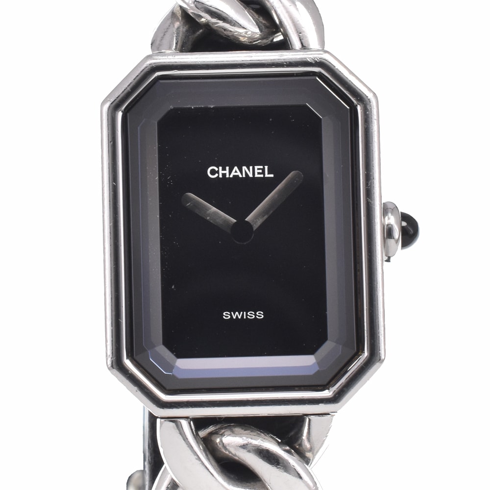 シャネル CHANEL H0452 プルミエール M ブラック クォーツ レディース 良品 腕時計 M#150963