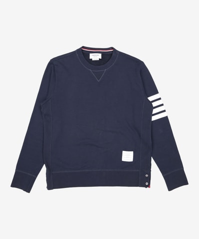 4-Bar Engineered Jersey Sweatshirt - Navy