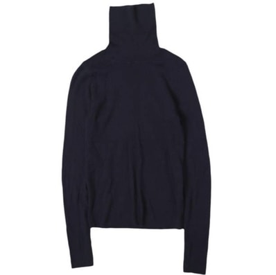 Demi-Luxe BEAMS デミルクス ビームス リブタートルネックニット 64-15-1187-126 ONE SIZE NAVY セーター トップス g27368