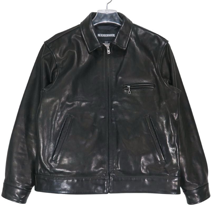 NEIGHBORHOOD Leather Sports Jacket "Black"