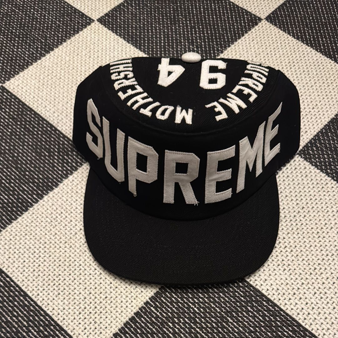 Supreme Alpha Omega Pillbox Hat "Black"