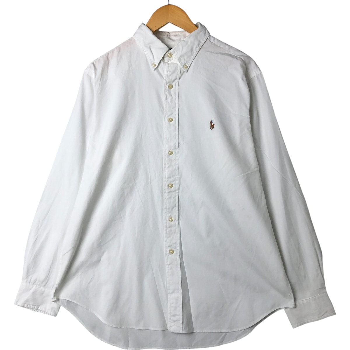 古着 ラルフローレン Ralph Lauren CLASSIC FIT 長袖 ボタンダウンシャツ メンズL相当/eaa548374