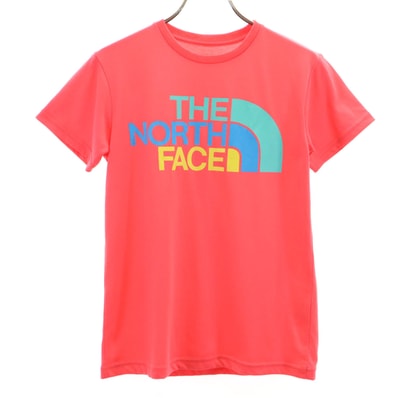 美品 THE NORTH FACE ノースフェイス 半袖 Tシャツ S ピンク系 NTW31553 アウトドア