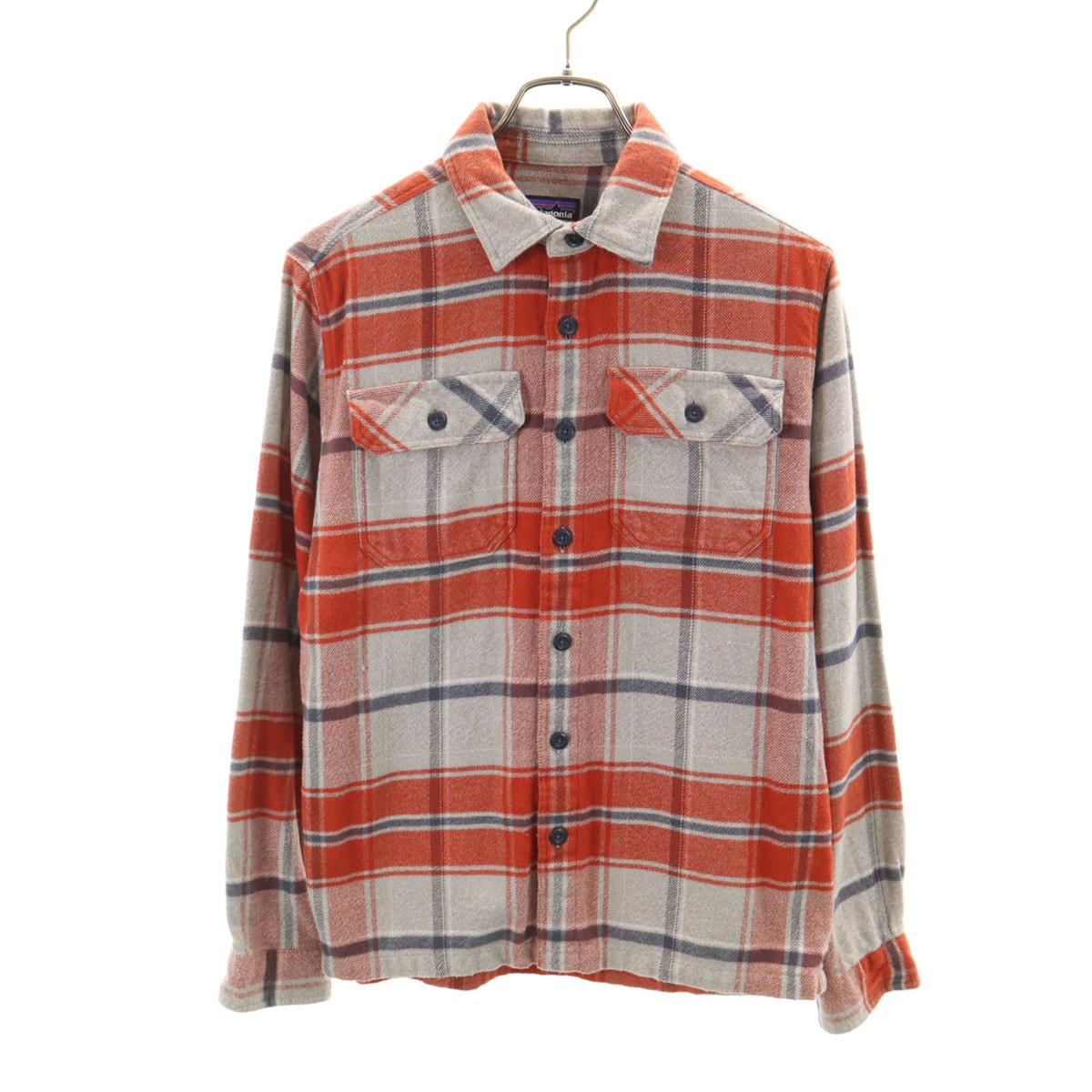 patagonia パタゴニア チェック柄 長袖 ネルシャツ XS グレー 54130FA17 アウトドア