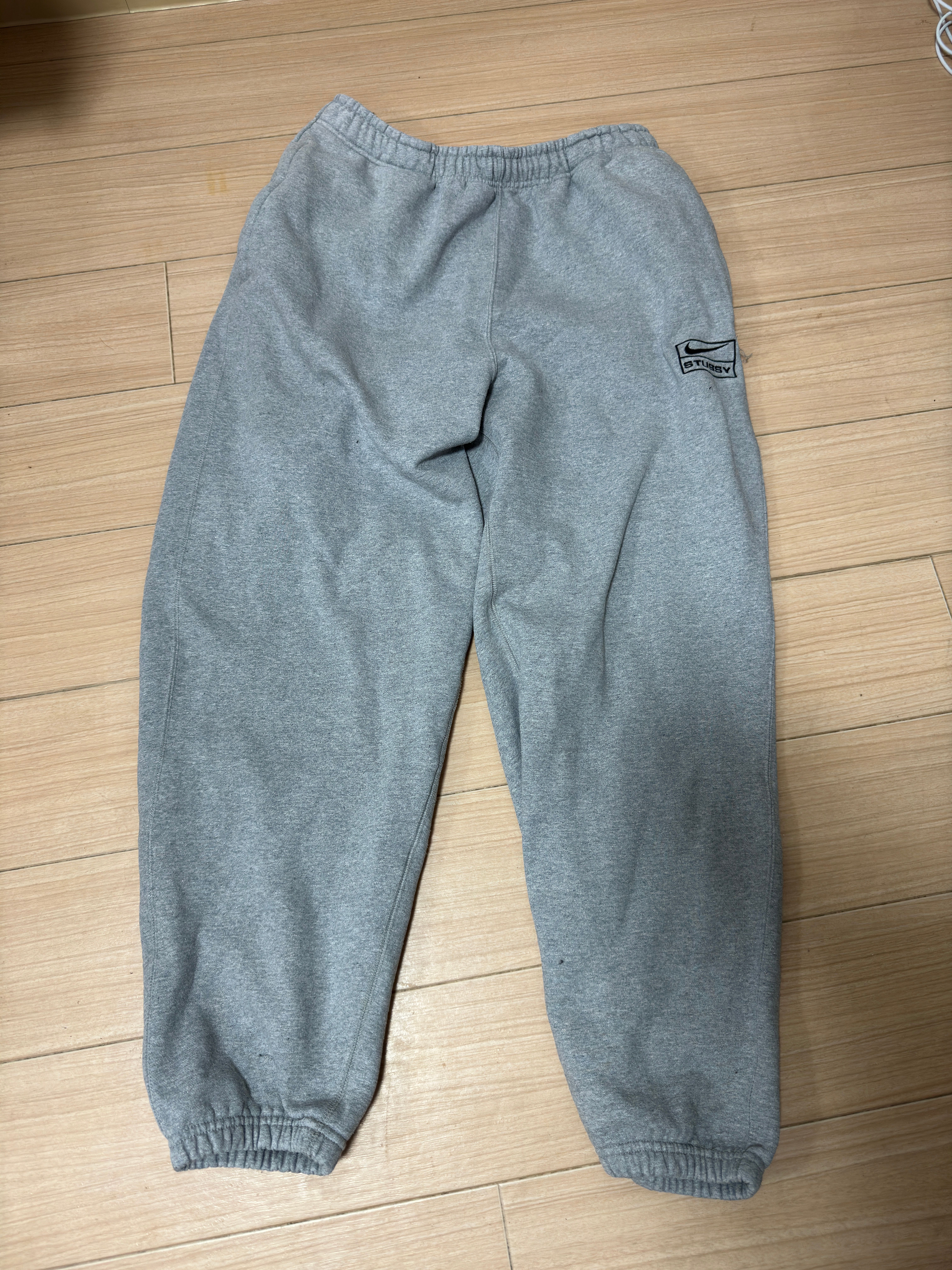 Stussy × Nike NRG Washed Fleece Pant (Asia Size) "Grey" DJ9491-063