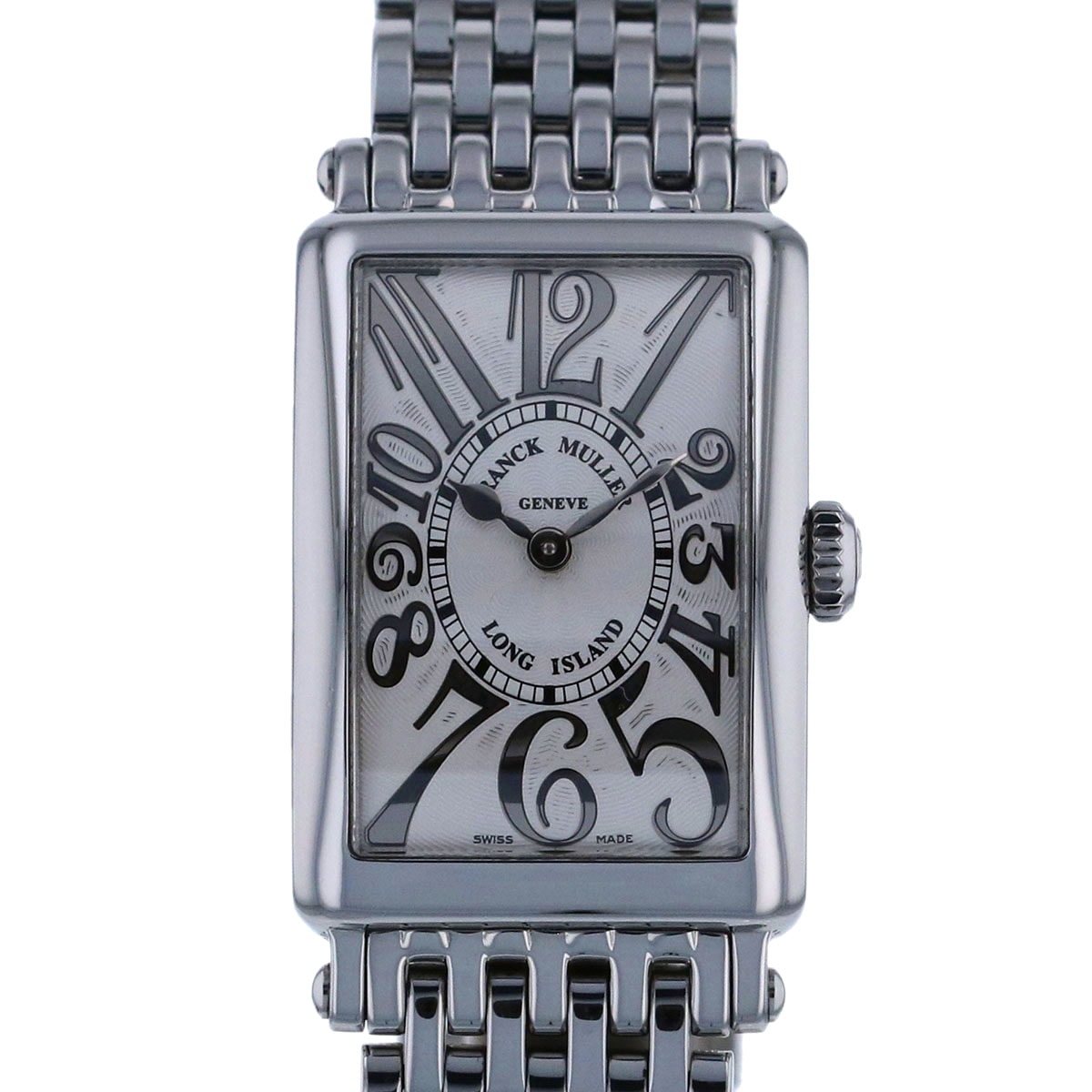 FRANCK MULLER フランクミュラー ロングアイランド レリーフ Silver 23mm 腕時計 902QZRELIEF ステンレス シルバー クオーツ  レディース【中古】