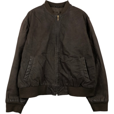 古着 セントマイケル St.Michael MARKS&SPENCER レザーブルゾン メンズM相当/eaa615904