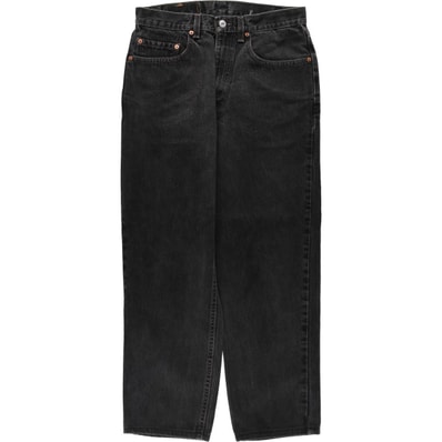 古着 00年代 リーバイス Levi's 550 RELAXED FIT ブラックデニム テーパードデニムパンツ メンズw30相当/eaa649401