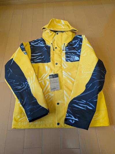 Supreme x The North Face Trompe Loeil Printed Taped Seam Shell Jacket "Yellow"