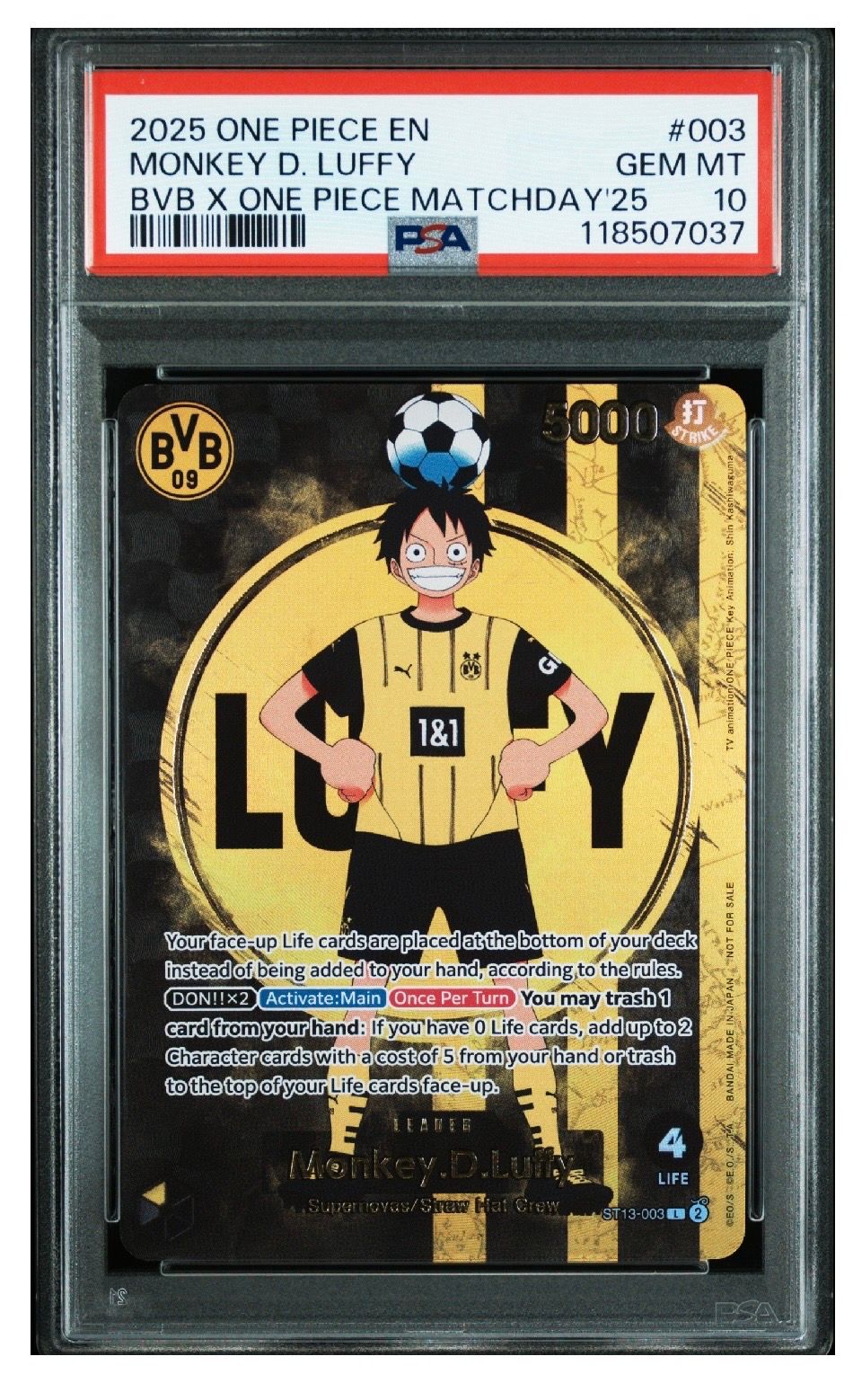 モンキー・D・ルフィ L [ST13-003]【英語版】(プロモーションカード「ボルシアドルトムント × ONE PIECE マッチデー 2025」)