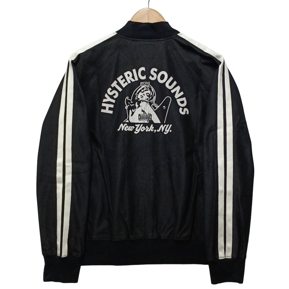 HYSTERIC GLAMOUR ヒステリックグラマー 品番02172AB01 HYSTERIC SOUNDS プリント ライン入り ジャージ トラックジャケット 55592