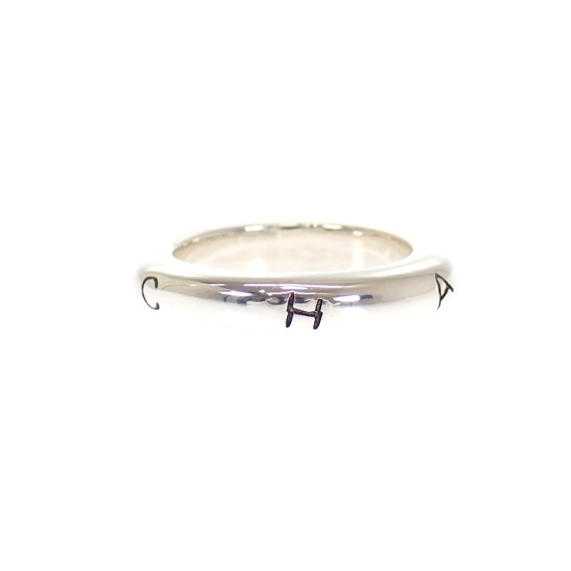 シャネル CHANEL ロゴ リング指輪  シルバー925【中古】【Aランク】