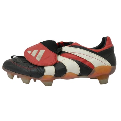 adidas アディダス スニーカー 98年製 VINTAGE ヴィンテージ predator アクセレレイター スパイク スニーカー ブラック系 レッド系 実寸サイズ:26cm【中古】