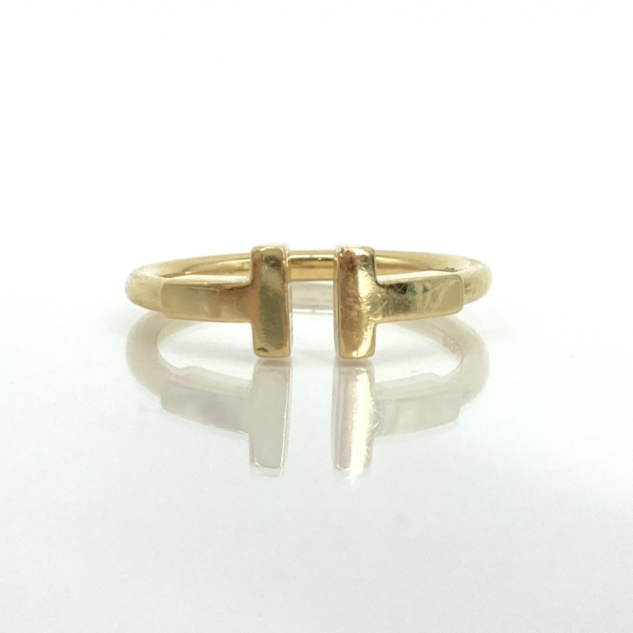 TIFFANY&Co.(ティファニー) T ワイヤー Au750 #11号 リング・指輪 3.56g イエローゴールド
