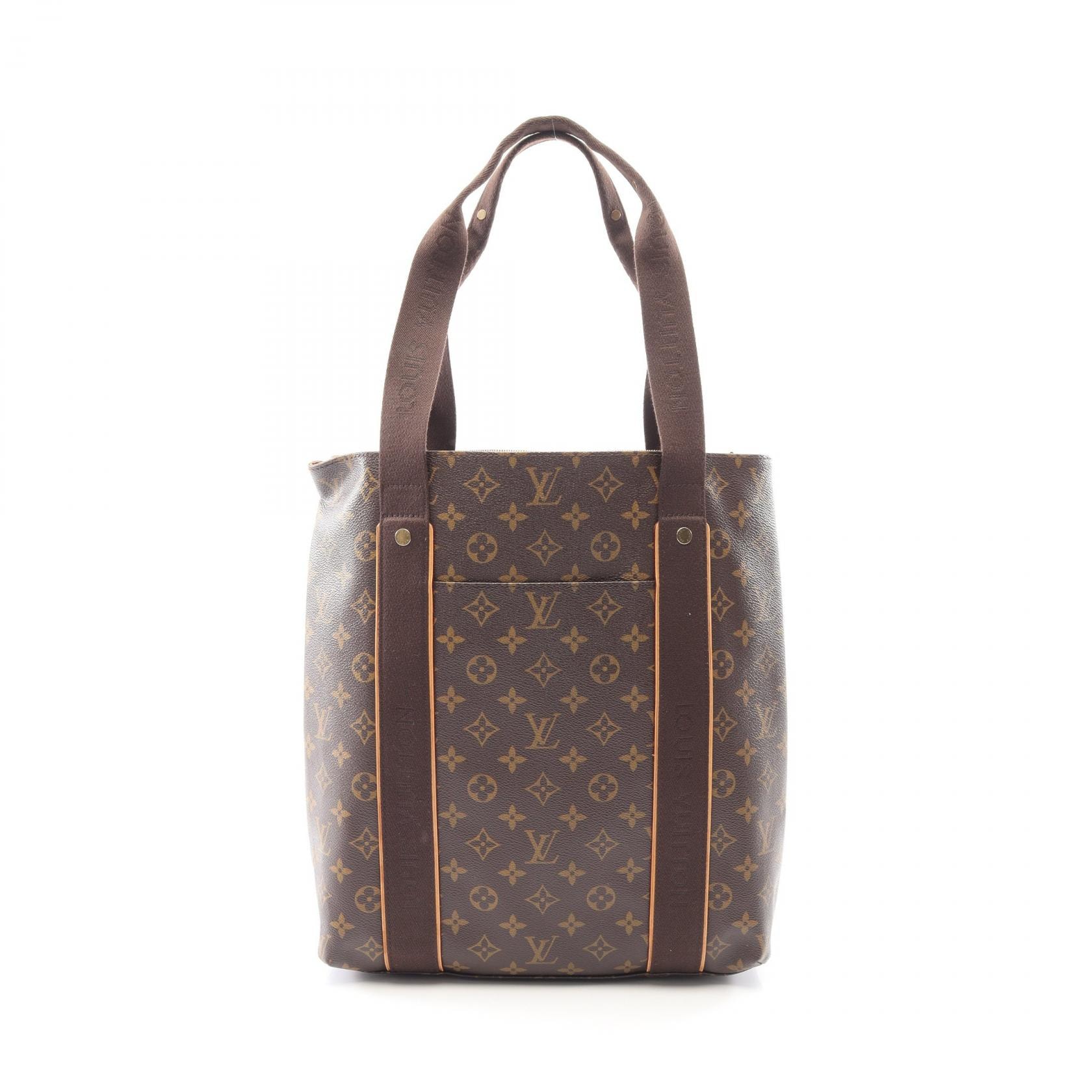 ルイ・ヴィトン LOUIS VUITTON カバ ボブール トートバッグ バッグ PVCコーティングキャンバス レザー モノグラム メンズ レディース ブラウン系 M53013 【中古】