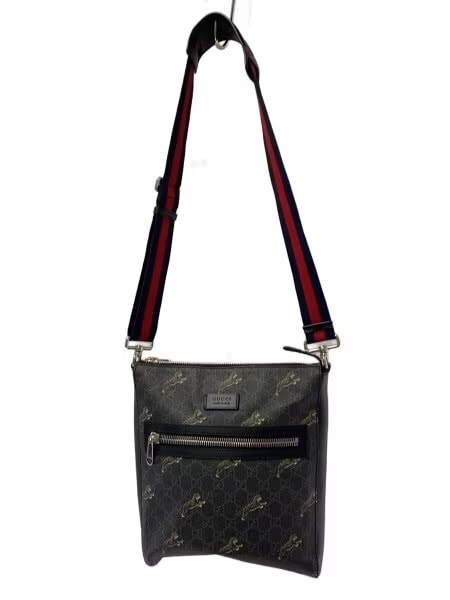 GUCCI GG Supreme Canvas Tiger Messenger Bag