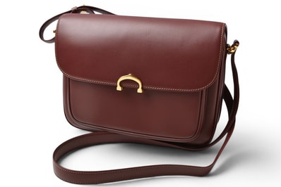 カルティエ ショルダーバッグ ヴィンテージ 2way Cartier Cドゥカルティエ フラップ レザー ボルドー レディース【中古】