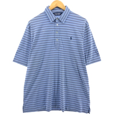 古着 ラルフローレン Ralph Lauren POLO GOLF ポロゴルフ 半袖 ボーダー ポロシャツ メンズL相当/eaa552965
