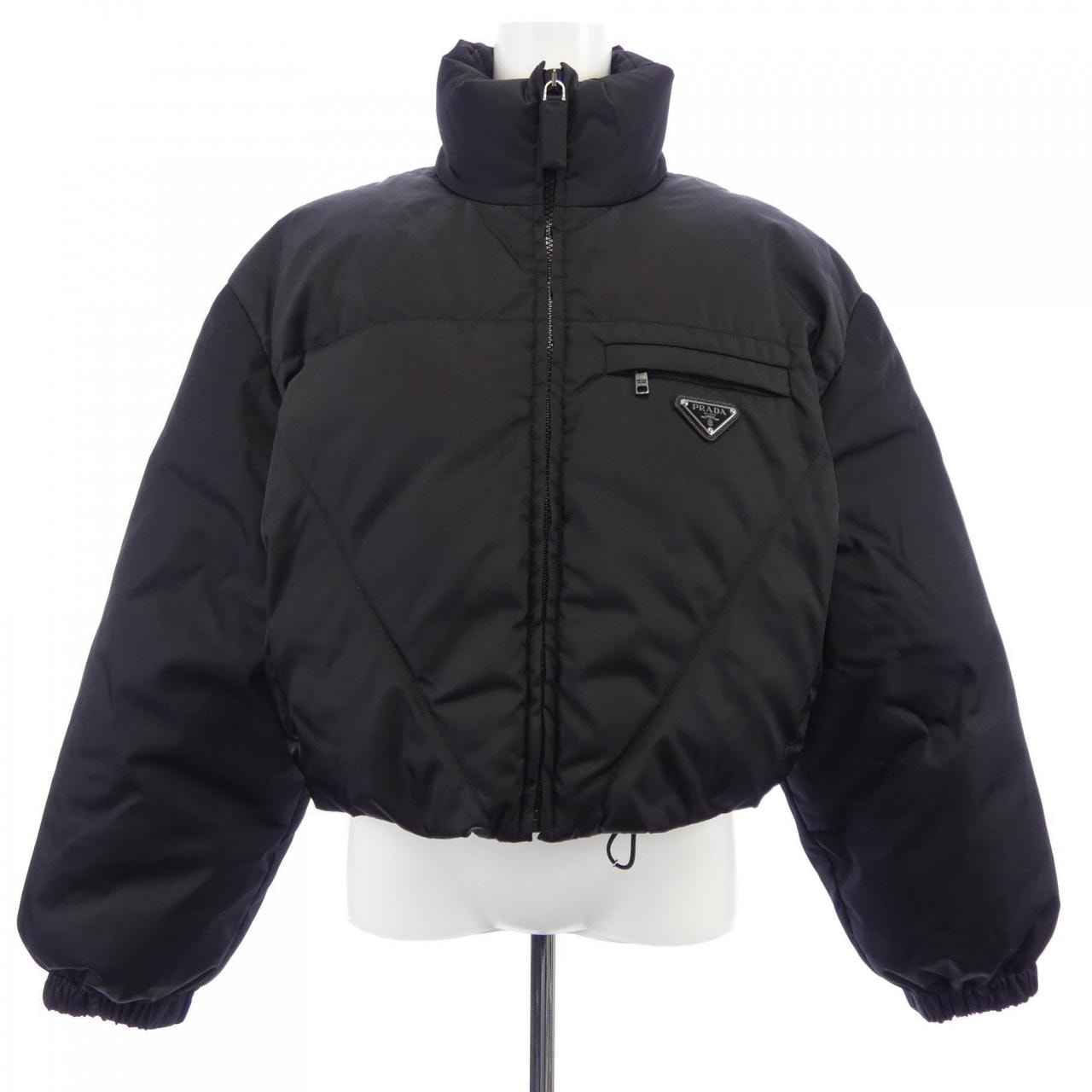PRADA Women's Re-Nylon Gabardine Down Jacket "Black"