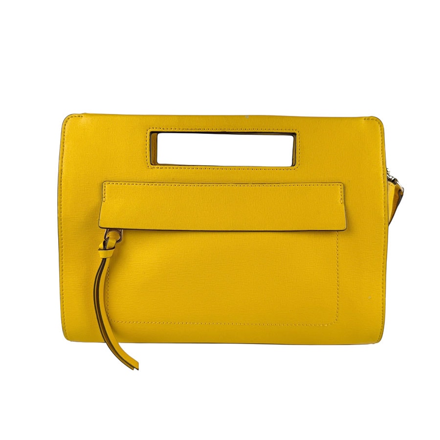 コーチ COACH ショルダーバッグ ハンドバッグ レザー イエロー レディース【中古】 z5912