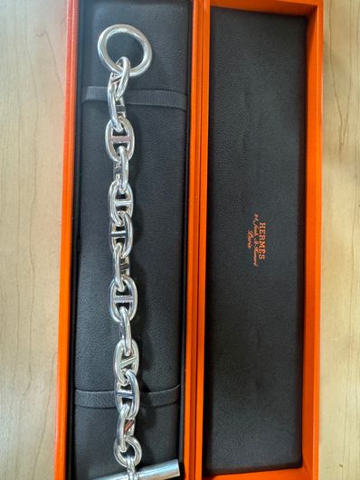 Hermes Chaine D'ancre TGM Bracelet "Silver"