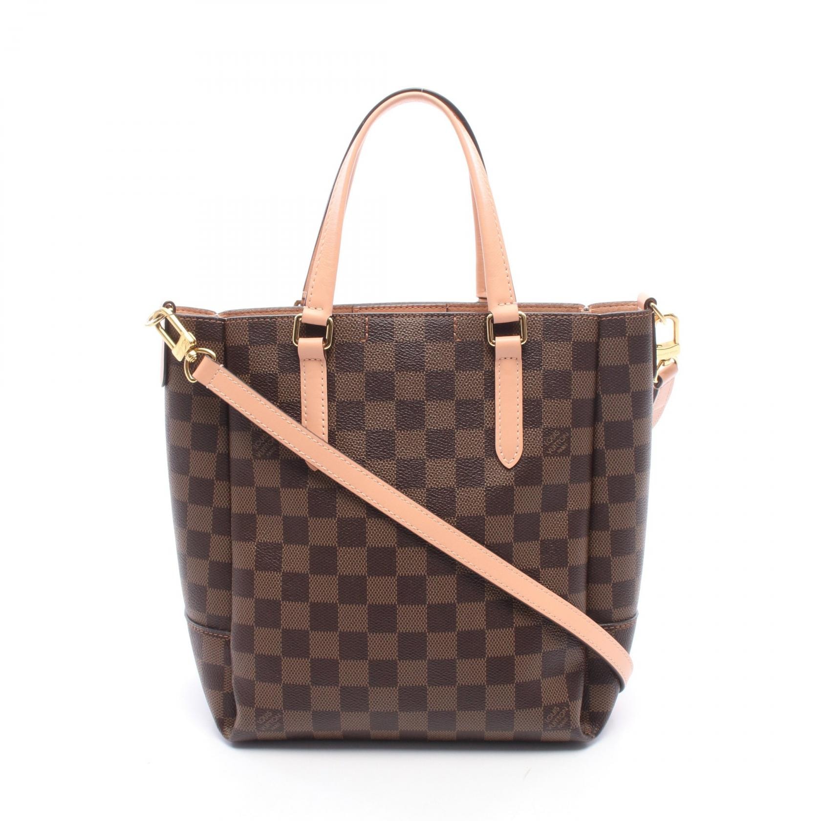 ルイ・ヴィトン LOUIS VUITTON ベルモント NV BB ヴィーナス 2WAY トートバッグ バッグ PVCコーティングキャンバス レザー ダミエ エベヌ レディース ブラウン系 / ピンク系 N60297 【中古】