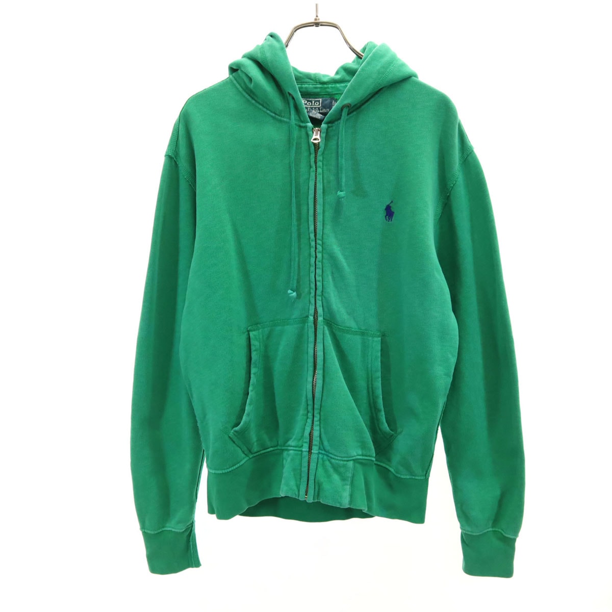 Polo by Ralph Lauren ポロバイラルフローレン 長袖 スウェット ジップパーカー S グリーン