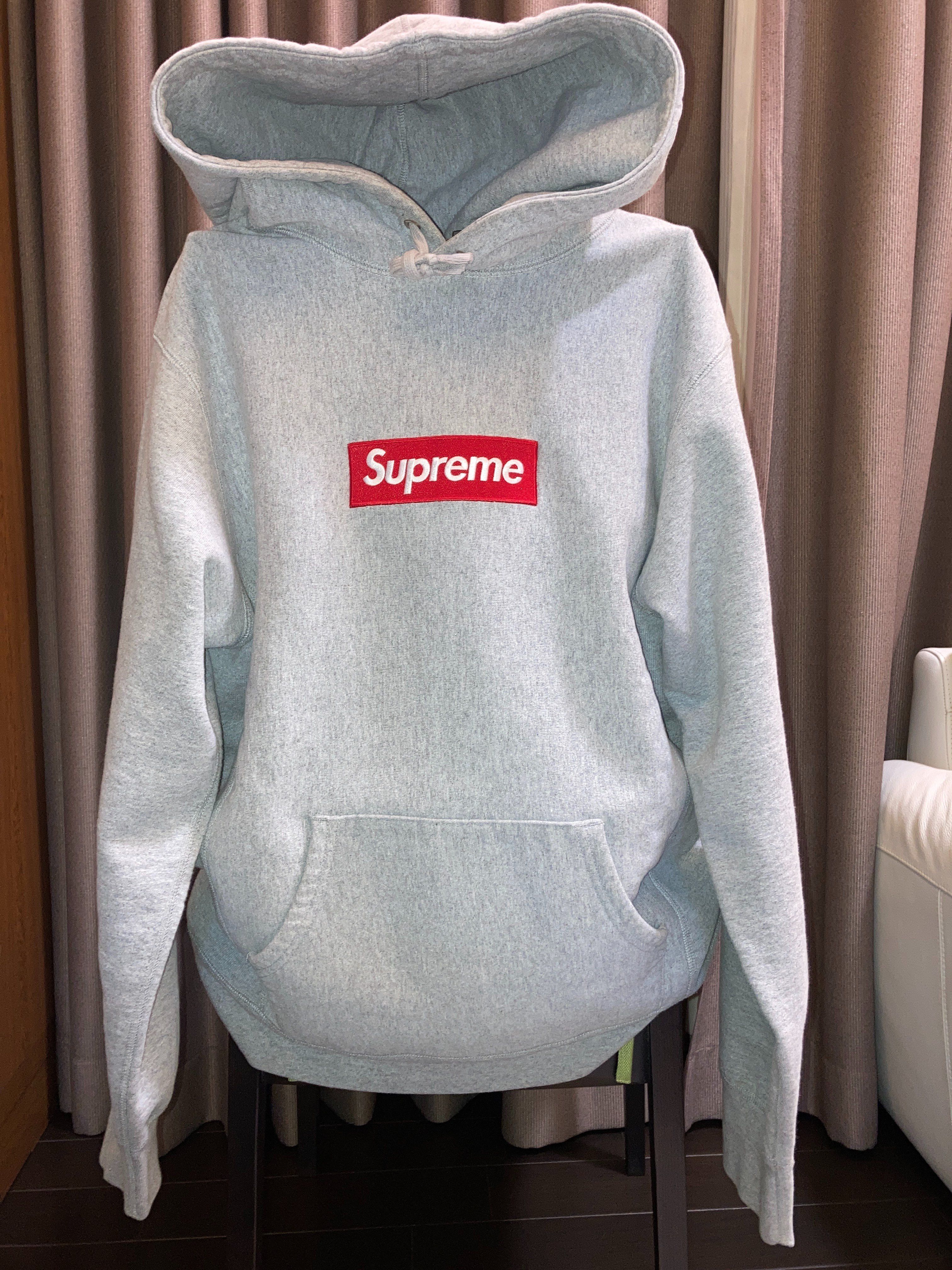 Supreme Box Logo Hooded Sweatshirt "Heather Grey" (16FW)