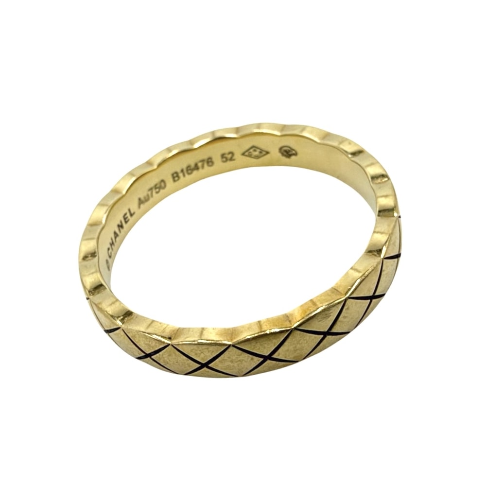 CHANEL シャネル 指輪 ココクラッシュ ミニ ジュエリー アクセサリー  18金YG Au750 サイズ52 K18イエローゴールド    約11号 J11794 レディース 約4.0g【中古品】