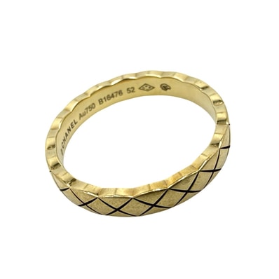 CHANEL シャネル 指輪 ココクラッシュ ミニ ジュエリー アクセサリー 18金YG Au750 サイズ52 K18イエローゴールド 約11号 J11794 レディース 約4.0g【中古品】